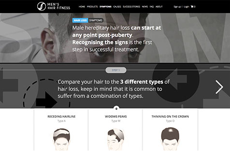 Men’s Hair Fitness website